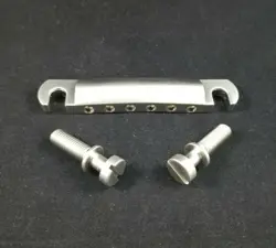 GIBSON SATIN NICKEL 6 STRING TAILPIECE W/STUDS HW13