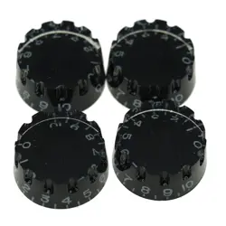 KAISH LP GUITAR KNURLED SPEED KNOB 24 FINE SPLINES CONTROL KNOB FOR GIBSON BLACK