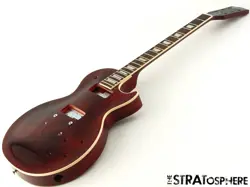 USA GIBSON LES PAUL 70S DELUXE BODY & NECK PROJECT WINE RED