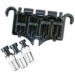 NEW MIJ 3-POINT BRIDGE FOR VINTAGE GIBSON® EPIPHONE® BASS W/ STUDS JAPAN - BLACK