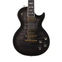 USED GIBSON LES PAUL SUPREME - TRANSLUCENT EBONY BURST