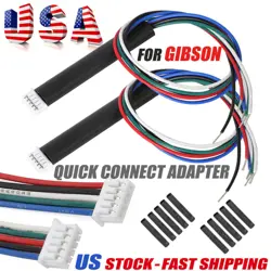 2 FOR GIBSON QUICK CONNECT ADAPTERS CONTROL BOARD PCB PICKUP WIRE CONNECTOR PLUG