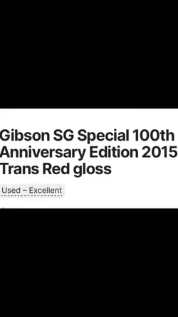  GIBSON SG SPECIAL
