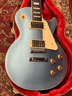 GIBSON CUSTOM COLOR SERIES LES PAUL STANDARD 50S PLAIN TOP PELHAM BLUE #GGBJR