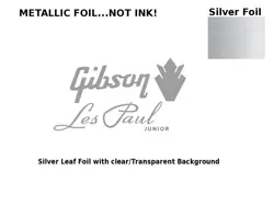 GIBSON LES PAUL JUNIOR GUITAR DECAL HEADSTOCK RESTORATION DECAL WATERSLIDE 96S