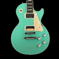 PRE OWNED 1997 GIBSON CUSTOM SHOP LES PAUL CATALINA CASCADE GREEN WITH OHSC