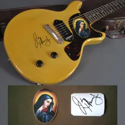 JOHNNY THUNDERS OUR LADY OF SORROWS GUITAR STICKERS GIBSON LES PAUL JUNIOR TV