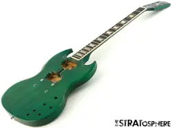GIBSON USA SG STANDARD MODEL BODY W/ NECK, MAHOGANY NITRO TRANSLUCENT TEAL