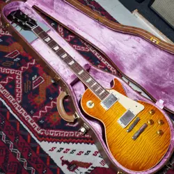 GIBSON CUSTOM SHOP 60TH ANNIVERSARY 1960 LES PAUL STANDARD V1 VOS ANTIQUITY BURS