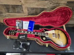 2021 GIBSON LES PAUL STANDARD 50S FIGURED TOP BOURBON BURST 9.6LB WITH/ OHSC 