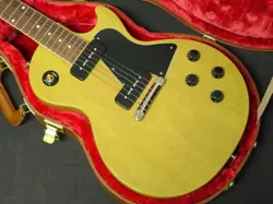 GIBSON LES PAUL SPECIAL USED MAHOGANY BODY TV YELLOW W/HARD CASE