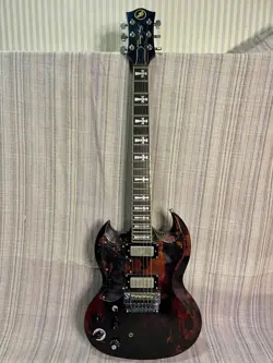 TONY IOMMI SG GUITAR BLACK SABBATH COSPLAY CUSTOM JUNK NON-GIBSON FROM JAPAN