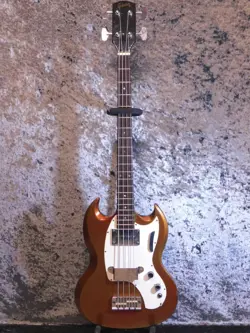 1968 GIBSON MELODY MAKER BASS SPARKLING BURGUNDY SHORT SCALE EB-0-ISH W/HSC