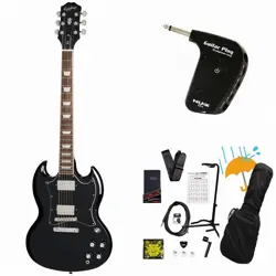 EPIPHONE INSPIRED BY GIBSON SG STANDARD EBONY GP-1 AMPLIFIER INCLUDED BEGINNER S