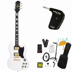 EPIPHONE INSPIRED BY GIBSON SG CUSTOM ALPINE WHITE GP-1 AMPLIFIER INCLUDED BEGIN
