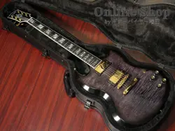 GIBSON SG SUPREME TRANSLUCENT EBONY BURST GOLD HARDWARE USA 2024 ELECTRIC GUITAR