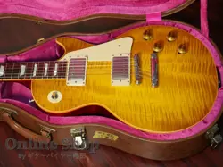 GIBSON CUSTOM SHOP 2015 TRUE HISTORIC 1958 LES PAUL REISSUE VINTAGE LEMON USED