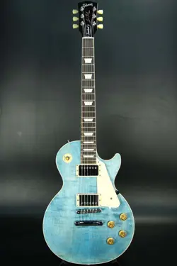 GIBSON LES PAUL STANDARD 50S FIGURED TOP OCEAN BLUE   SAKAE