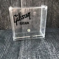 GIBSON GUITAR PARTS ACCESSORY ACRYLIC CASE FOR GUITAR PICKS AND OTHER ITEMS