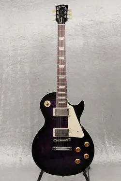 GIBSON EXCLUSIVE LES PAUL STANDARD 50S FIGURED TOP DARK PURPLE BURST (WEIGHT