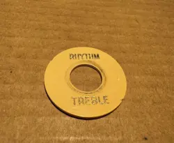 GIBSON VINTAGE LES PAUL TREBLE RHYTHM POKER CHIP RING 1968 1969 1970 1971 1972