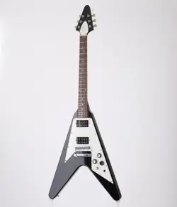 GIBSON FLYING V 1967 EBONY BLACK MADE IN USA 1998 SOLID BODY ELECTRIC GUITAR