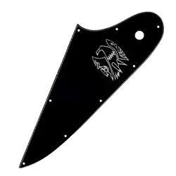 GUITAR PICKGUARD SCRATCH BLACK WITH LOGO FOR GIBSON FIREBIRD GUITAR PARTS