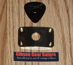 GIBSON EXPLORER JACK PLATE INPUT GOLD METAL CORD OUTPUT GUITAR PARTS CUSTOM HP T