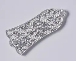 SILVER SPARKLE PLASTIC LP TRUSS ROD COVER WITH 2 HOLE FOR GIBSON LES PAUL