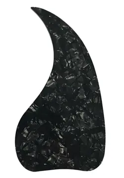 CUSTOM FOR GIBSON J-45  ACOUSTIC GUITAR SELF ADHENSIVE PICKGUARD BLACK PEARL