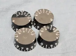 ORIGINAL 2009 GIBSON LES PAUL STUDIO BLACK SPEED KNOBS X4