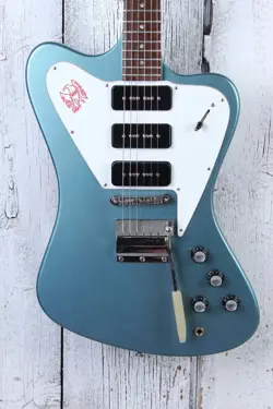 GIBSON VINTAGE 1966 NON-REVERSE FIREBIRD III RE-FIN RE-BUILD PELHAM BLUE W CASE