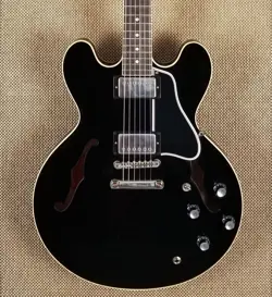2020 GIBSON CUSTOM SHOP '61 ES-335 REISSUE - EBONY VOS FINISH - WITH COA