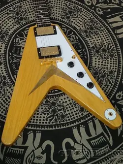 GIBSON CUSTOM SHOP 1958 KORINA FLYING V REISSUE WHITE PICKGUARD VOS -2023USED! 3