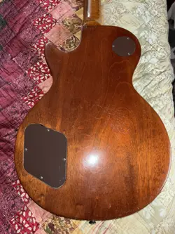 1969 GIBSON LES PAUL DELUXE BROWN (CONTROL COVERS  ONLY) OFF GOLD TOP GUITAR