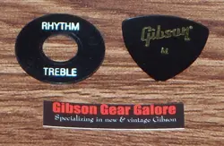 GIBSON LES PAUL SWITCH WASHER RELIC TOGGLE RING BLACK WHITE GUITAR PARTS HP SG X