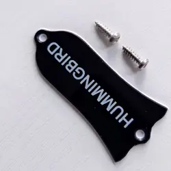2 PLY CUSTOM TRUSS ROD COVER PLATE ENGRAVED BLACK FOR GIBSON GUITAR PARTS