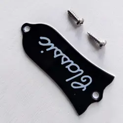 2 PLY ENGRAVED CUSTOM TRUSS ROD COVER PLATE BLACK FOR GIBSON GUITAR PARTS