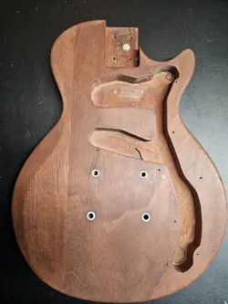 VINTAGE GIBSON MARAUDER GUITAR BODY FOR PROJECT BROWN MAHOGANY