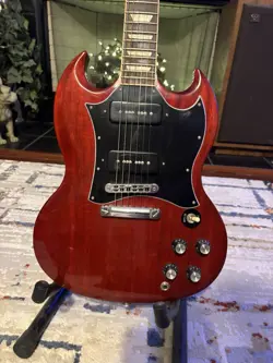GIBSON SG STANDARD P90 ELECTRIC GUITAR - HERITAGE CHERRY WITH CASE