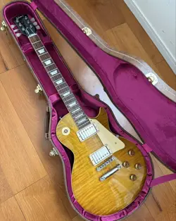 GIBSON 2015 TRUE HISTORIC SELECT LES PAUL 59 GREEN LEMON CUSTOM SHOP USED