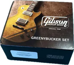 OPEN BOX GIBSON CUSTOM KIRK HAMMETT GREENYBUCKER HUMBUCKER PICKUP SET NICKEL