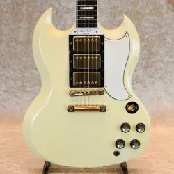 GIBSON CUSTOM SHOP LES PAUL SG CUSTOM WHITE GOLD HARDWARE USA 1997 E.GUITAR