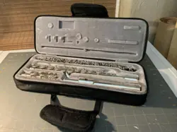 VINTAGE SILVER FLUTE GIBSON  BALDWIN MUSIC EDUCATION  WITH CASE