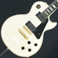USED LES PAUL CUSTOM MOD. ALPINE WHITE SN.CS61926 GIBSON SLIGHTLY SIGNS OF USE