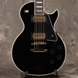 EPIPHONE INSPIRED BY GIBSON CUSTOM LES PAUL CUSTOM EBONY 3.91KG S N 24101528282 