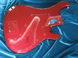 VINTAGE 1981 GIBSON VICTORY STANDARD BASS BODY CANDY APPLE RED