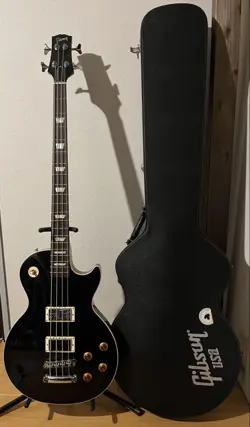 GIBSON LES PAUL BASS OVERSIZE BLACK ELECTRIC GUITAR 2011