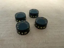 GIBSON VINTAGE 1960'S BLACK BARREL SPEED KNOBS LES PAUL ES SG THE PAUL 1970'S