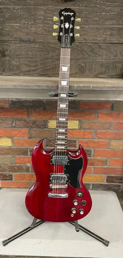 GIBSON BY EPIPHONE CHERRY RED ELECTRIC GUITAR